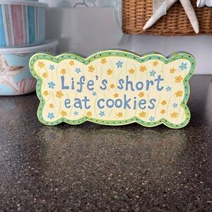 Natural Life Pastel Plaque with Floral Design